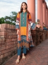 Multicolored Printed Unstitched 2-Piece Cambric Suit for Women