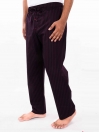 Maroon & Black Lining Cotton Blend Relaxed Pajama