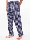 Navy & White Check Cotton Blend Relaxed Pajamas