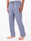 Navy & White Cotton Blend Relaxed Pajamas