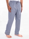 Navy & White Cotton Blend Relaxed Pajamas