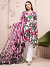 Multicolored  2 Piece Unstitched Lawn Suit for Women