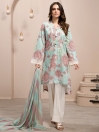 Multicolored Printed 2 Piece Unstitched Lawn Suit for Women