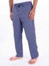 Blue & White Striped Cotton Blend Relaxed Pajama