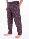Red & White Multi Checked Cotton Blend Relaxed Pajama