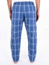 Blue & White Check Cotton Blend Relaxed Pajama