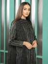 Black Printed Cambric Unstitched 2 Piece Suit for Women