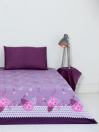 Clematis Purple Bedsheet Set