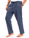 Blue & White Multi Check Lightweight Cotton Relaxed Pajama