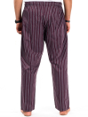 Maroon/White Cotton Blend Relaxed Pajama