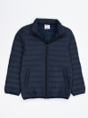 Navy Blue Quilted Puffer Jacket