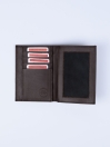 Executive Leather Passport Holder Brown