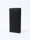 Executive Leather Long Wallet Black