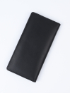 Executive Leather Long Wallet Black