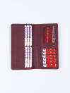 Executive Leather Long Wallet Burgundy