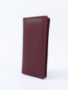 Executive Leather Long Wallet Burgundy