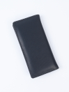 Executive Leather Long Wallet Grey