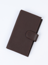 Executive Leather Single Mobile Wallet Brown