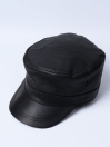 Men's Sheep Leather Warm Military Cap