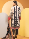 Beige Printed Winter Cotton Unstitched 2 Piece Suit for Women