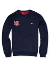 Navy Blue Fleece Men 's Sweatshirt