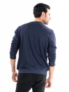 Men Grey Terry Solid Sweatshirt