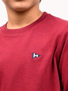 Big Boy Burgundy Terry Full Sleeve Sweatshirt