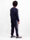 Little Boy Navy Blue Striped Sweatsuit