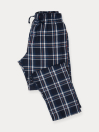 Flannel Plaid Navy/White Relaxed Winter Pajama