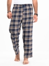 Flannel Plaid Navy/Brown Relaxed Winter Pajama