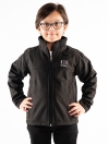 Black Stand Up Collar Soft Shell Big Boy Jacket