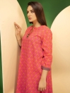 Pink Cambric Unstitched Shirt for Women