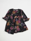 FLORAL SWEATER KNIT DRESS FOR GIRLS-10420