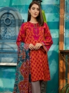 Pink Printed Lawn Unstitched 2 Piece Suit for Women