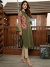 Green Lawn Unstitched Shirt for Women