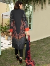 Black Printed Lawn Unstitched 2 Piece Suit for Women