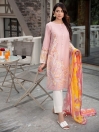 L-Pink Printed Lawn Stitched Suits for Women