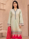 Green Printed Lawn Unstitched 3 Piece Suit for Women