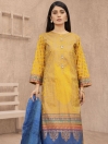 Yellow Lawn Unstitched 3 Piece Suit for Women