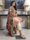 T-Pink Embroidered Jacquard  Unstitched 2 Piece Suit for Women
