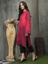 Red Printed Lawn Unstitched 2 Piece Suit for Women