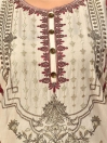 Beige Embroidered Lawn  Stitched Suit for Women