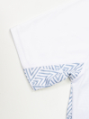 Boys' White Short Sleeve T-Shirt Round Neck
